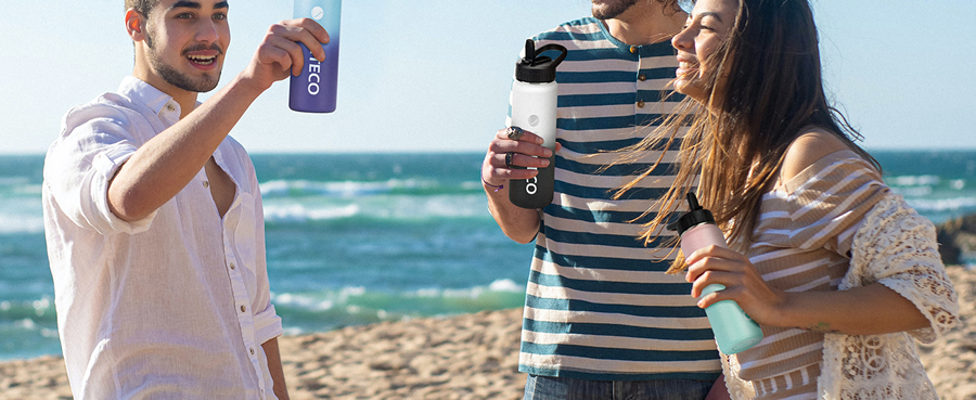 solund sport bottle 1100 with two lids
